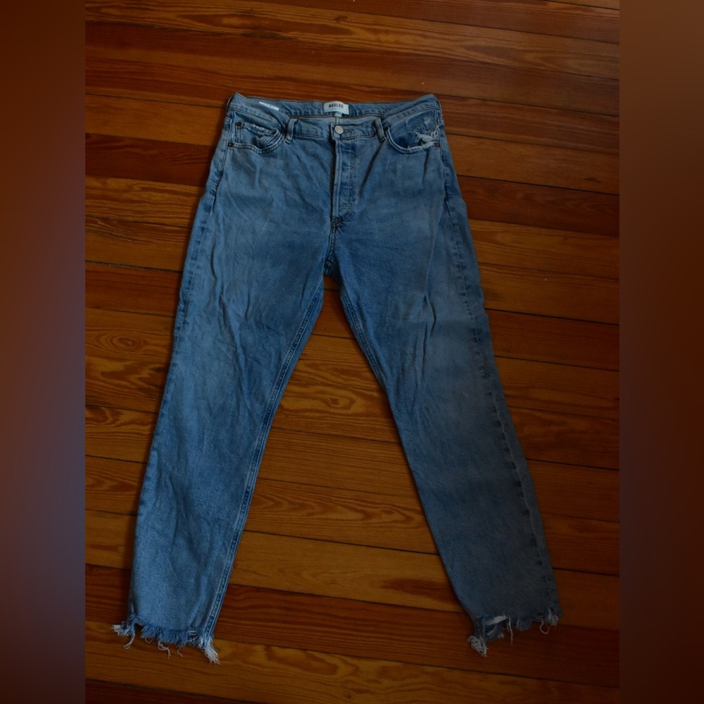 Agolde Light Blue Slim Denim Jeans